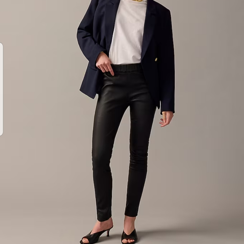 Real Leather Leggings by J. Crew